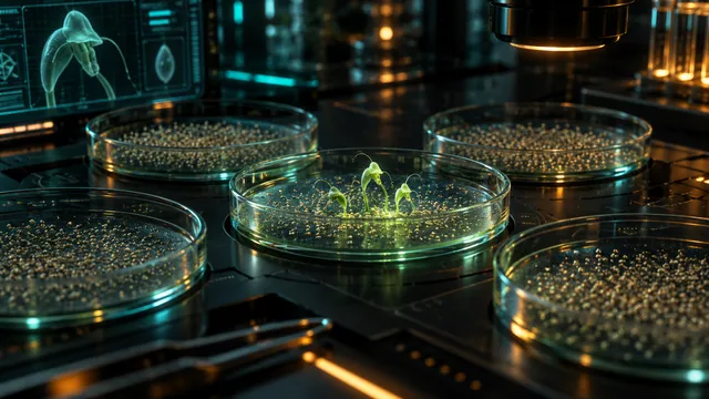 AI-generated conceptual illustration for New Zealand helmet orchid seeds show uneven germination without fungi
