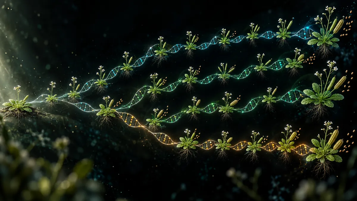 AI-generated conceptual illustration for Plant lineages diverge in DNA methylation without demethylases