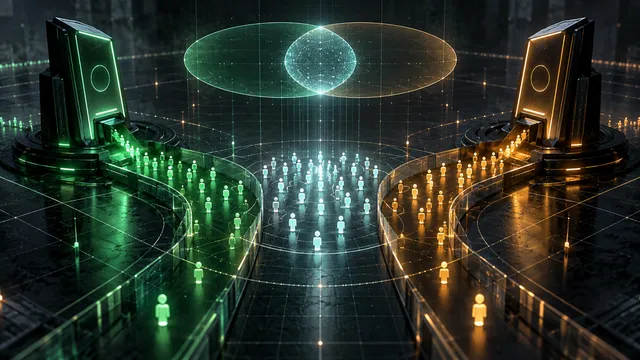 AI-generated conceptual illustration for The Welfare Limits of Dividing Consumers into Markets
