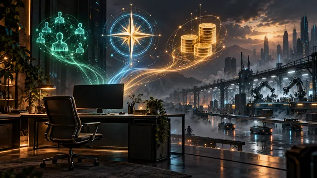 AI-generated conceptual illustration for Survey explores what workers value beyond their pay